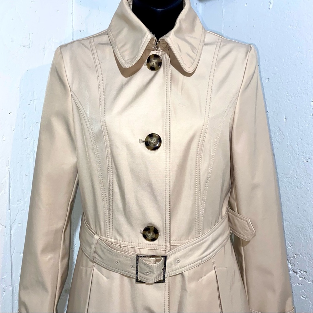 Laundry by Shelli Segal Skirted Trench Coat Size Small - Picture 4 of 15